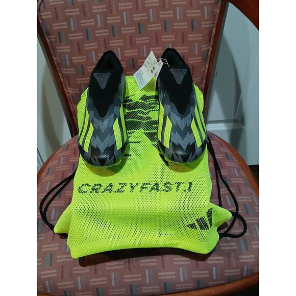 New Men's 6.5 Wonen's 8 Adidas X Crazyfast.1 LL FG Laceless Soccer Cleats IG0765 - Picture 1 of 10
